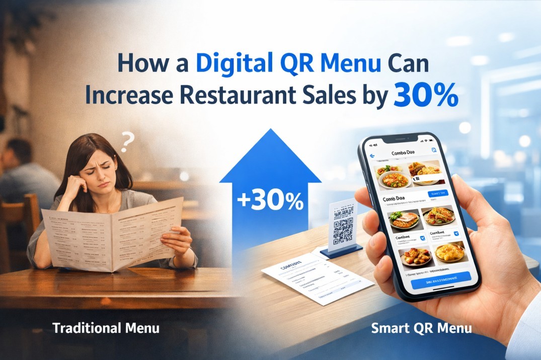 How a Digital QR Menu Can Increase Restaurant Sales by 30% (Complete Guide for 2026)