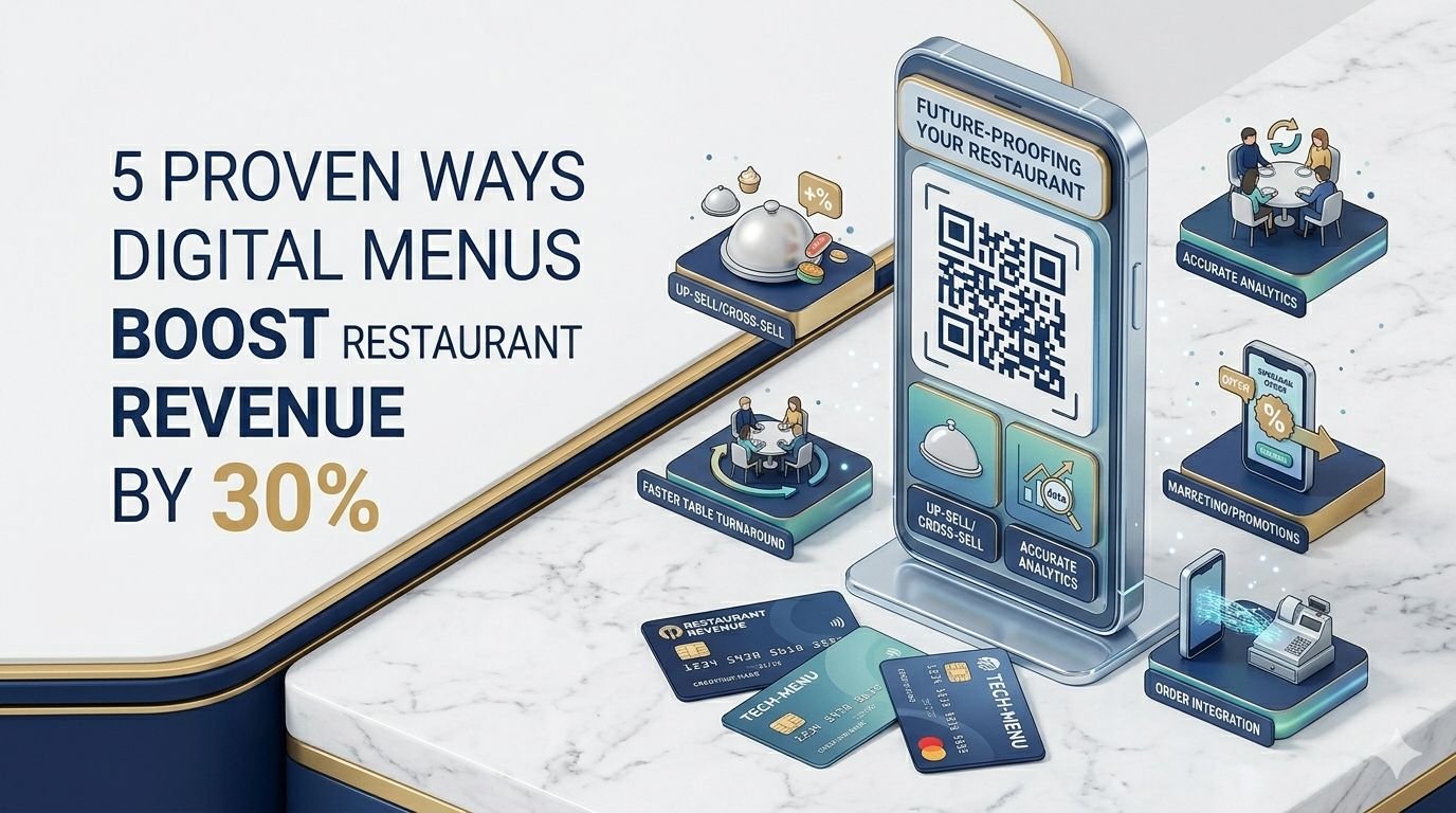 5 Proven Ways Digital Menus Boost Restaurant Revenue by 30%