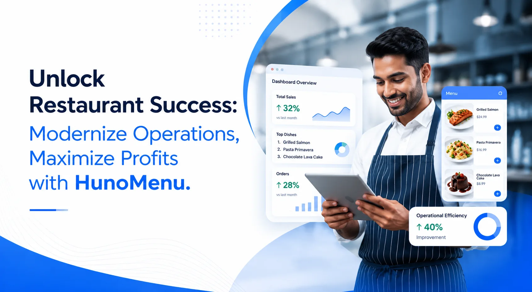 Unlock Restaurant Success: Modernize Operations, Maximize Profits with HunoMenu